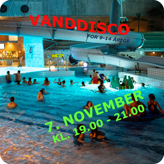VandDisco for 9-14 årige i Køge Svømmeland