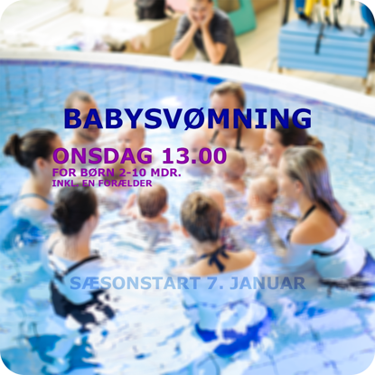 Babysvømning i Køge Svømmeland Onsdag 13.00