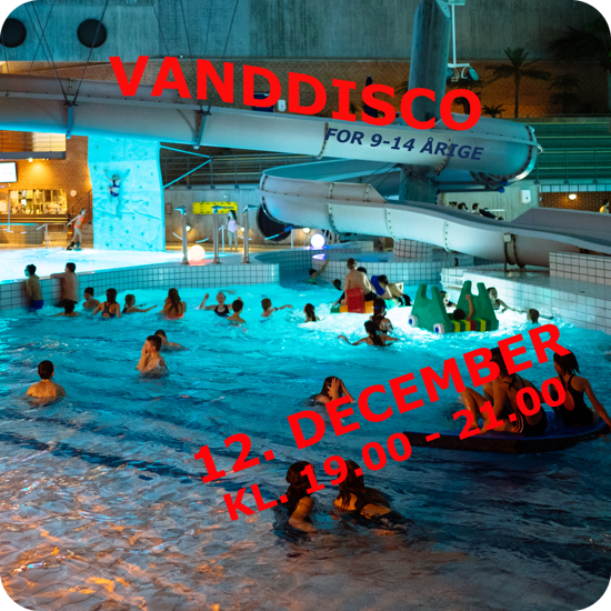 VandDisco 12. december 2025 i Køge Svømmeland