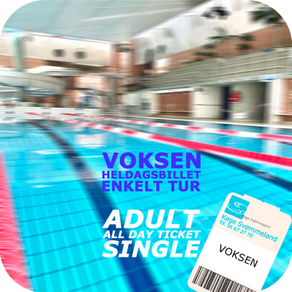Billet til adgang hele dagen i Køge Svømmeland